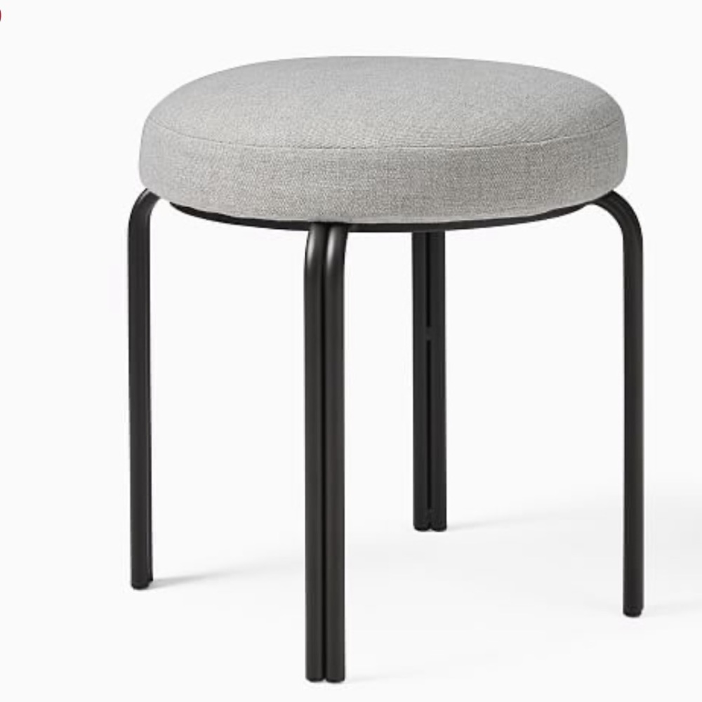 West Elm Gray Stacking Stool